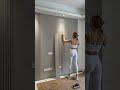 WPC wall panel installation#wpcwallpanel #wpc #sourcefactory #homedecor #diy #wpcfactory #shorts