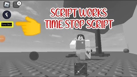 ROBLOX TIME STOP SCRIPT using FLUXUS EXECUTOR played at Fencing game - script link on comments