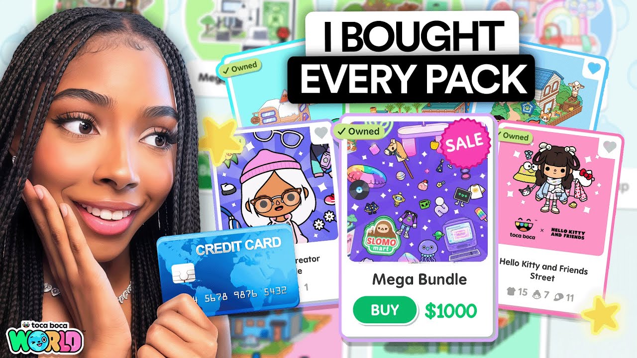 I Bought EVERY PACK in TOCA LIFE WORLD...🤑($1000+ DOLLARS) | Toca Life World 🌍