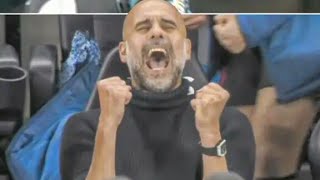 Pep Guardiola 😂 With The Craziest Reaction On Erling Haaland's Goals, Man City 2-0 Tottenham Highli