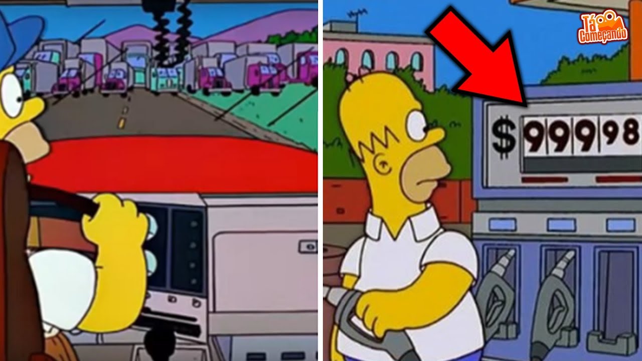 Greve dos caminhoneiros-Até os simpsons