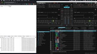 Working example of a simple volume control in the web browser communicating with Traktor. screenshot 5