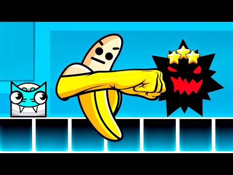 Видео: Банановый Боссфайт?! | Уровни от Подписчиков | Geometry Dash