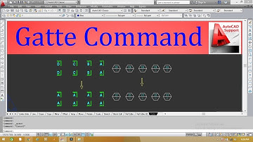 Gatte Command in AutoCAD  II Hindi/Urdu Tutorial