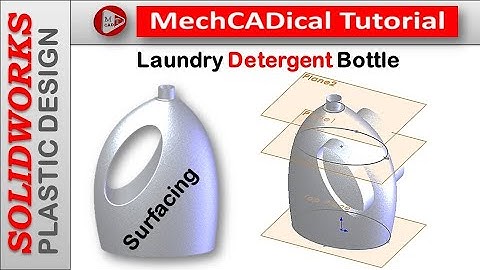 Laundry Detergent Bottle (Surfacing) In SolidWorks