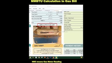 688. How to Calculate MMBTU in Gas Bill|MMBTU Calculation in SNGPL Bill|Utility Bills|SSGC