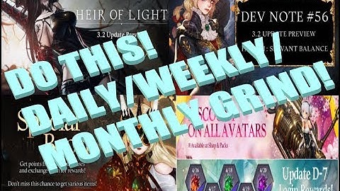 HEIR OF LIGHT - DO THIS! DAILY/WEEKLY/MONTHLY GRIND!