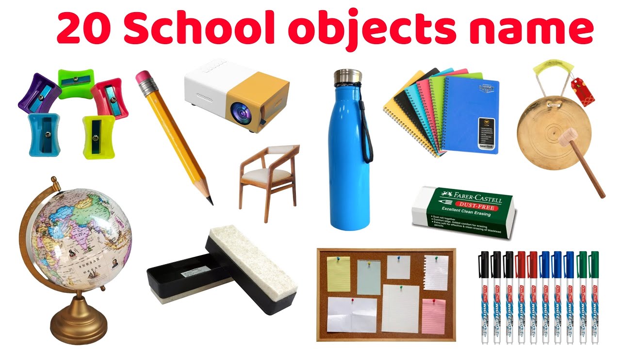 Student Object Names 20 स्कूल क्लासरूम ऑब्जेक्ट्स के नाम | Learn 20 Classroom Objects Name ...