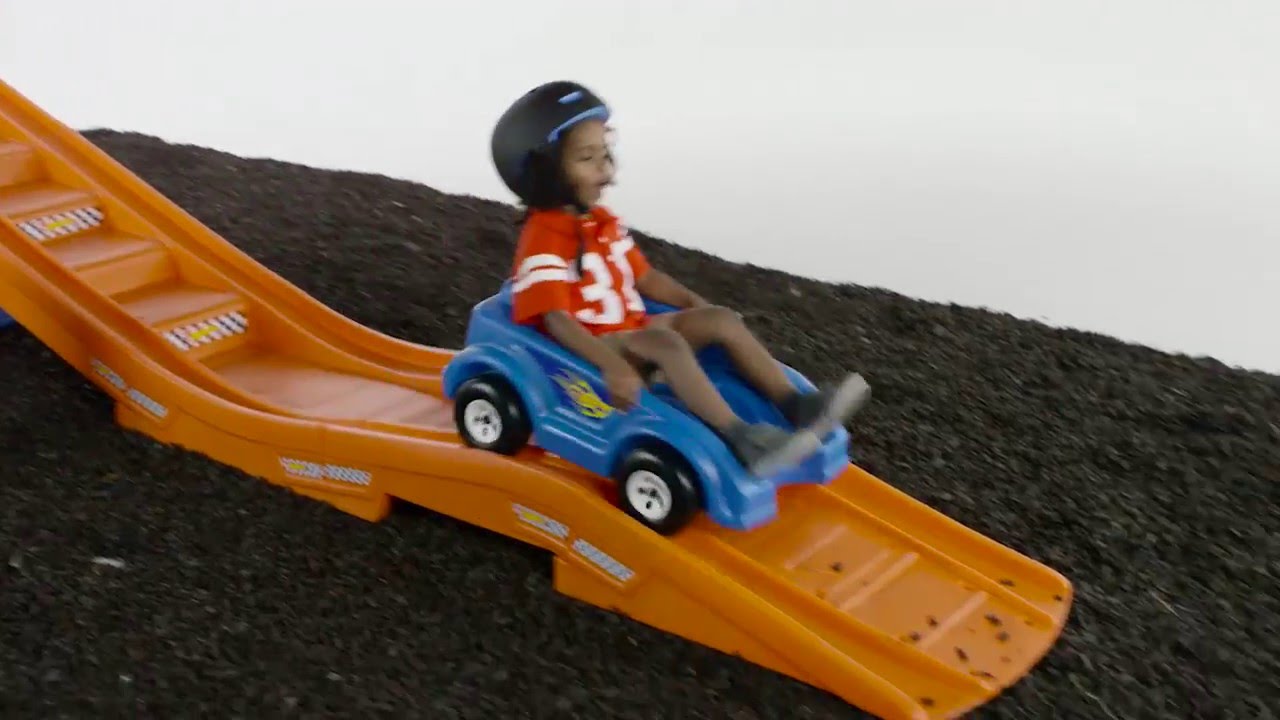 hot wheels ride on roller coaster