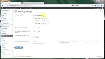 1.1 - Wordpress Quick Tutorial | Changing default homepage and default blog posts page