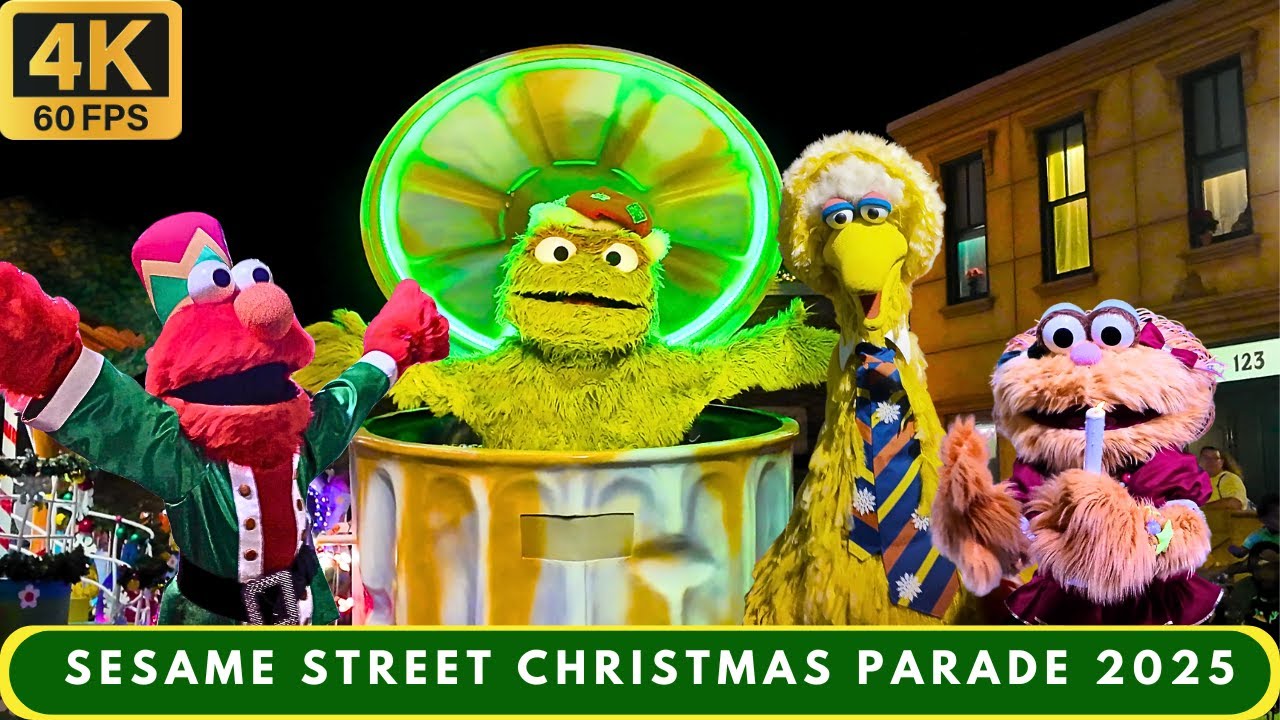 Sesame Street Desfile de Natal 2025 (à noite)🎄SeaWorld Orlando Christmas Celebration
