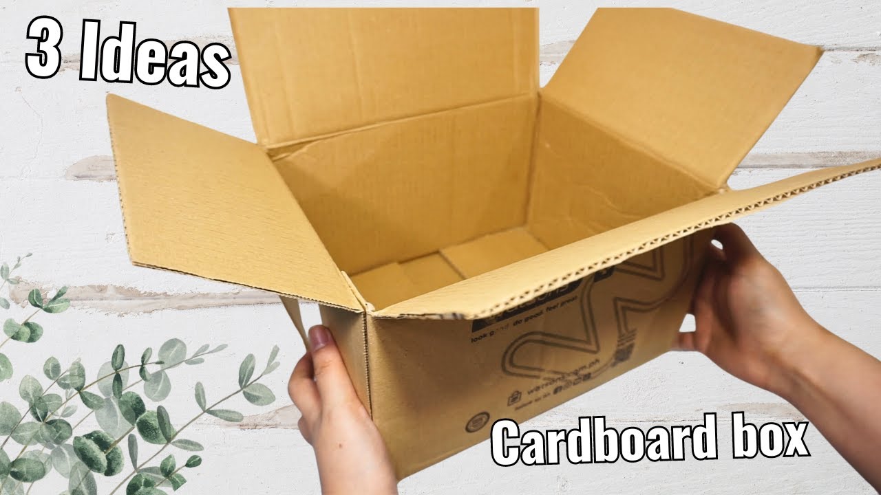 🔊You can still use cardboard boxes so don't throw them away. These are the  two easy ideas you can do 