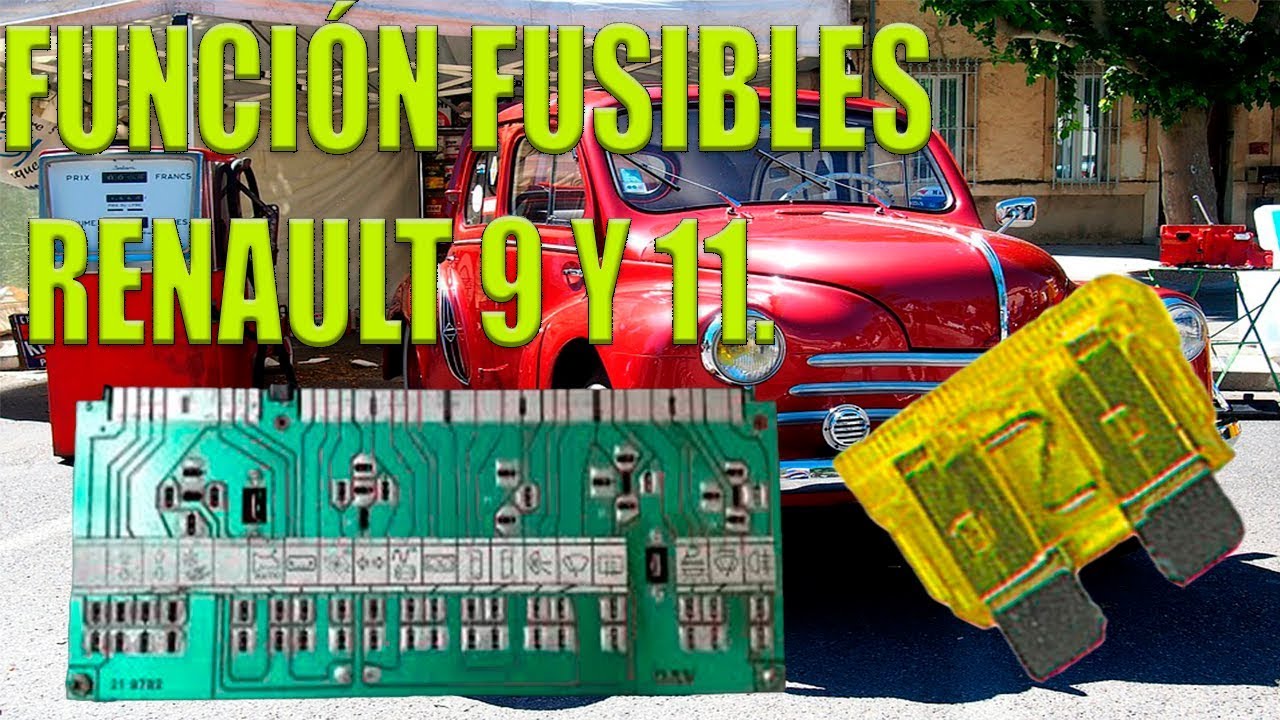 Significado de fusibles Renault 9 y 11 YouTube Significado de fusibles Renault 9 y 11 YouTube