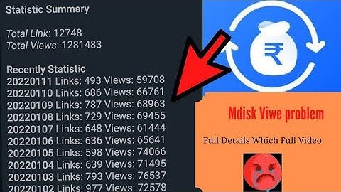 How to earn by transferring Mdisk views￼ | Mdisk withdraw #mdisk