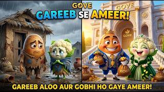 Alloo Gobhi Ki Mehnat Raang Layi | Ghareeb Se Amer Tak Ki Kahani | Urdu / Hindi Moral Story. Update