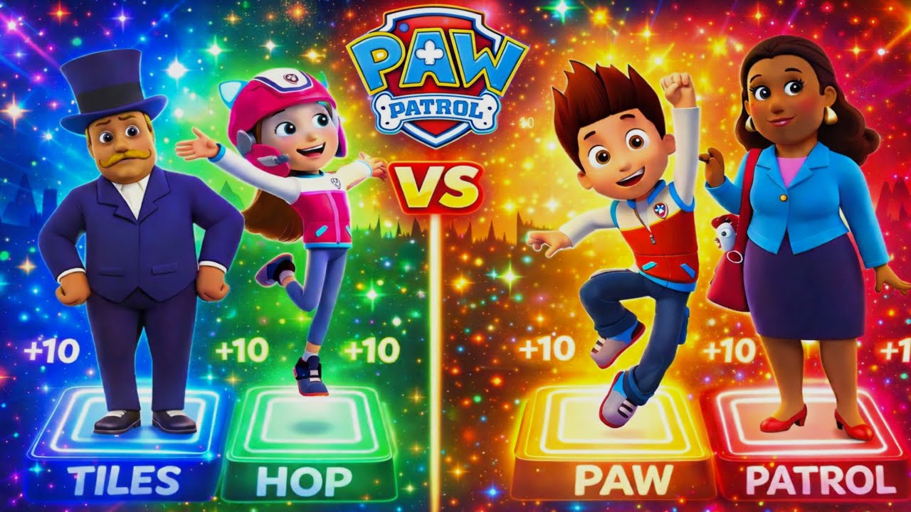 Kids Game Battle: PAW Patrol vs Tiles Hop 🎮🔥 PAW Patrol VS Tiles Hop 🎶✨
