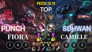 SB Punch Fiora vs KT SoHwan Camille Top - KR Patch 10.19