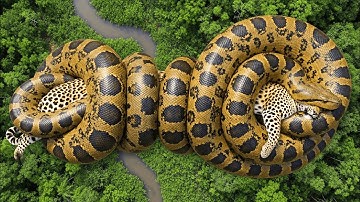 Amazon Wild Life - Giant Python vs. Jaguar Newspaper |The Ultimate Reversal | Animals of Amazon 4K