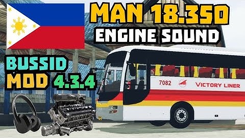 Bussid 🇵🇭 Man 18.350 realistic bus engine sound mod 4.3.4 | Philippines mod bussid | bussid ph