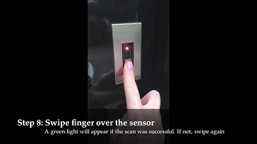RK Doors Set up Ekey Finger scanner