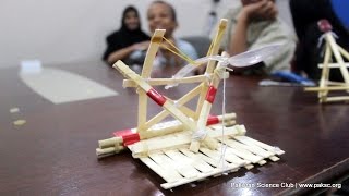 Popsicle Stick Catapults STEM Activity http://paksc.org/camp Students learn about catapults, including the science and math 