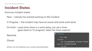 Incident States