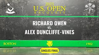 2025 U.S. Open Singles Final - Duncliffe-Vines vs. Owen