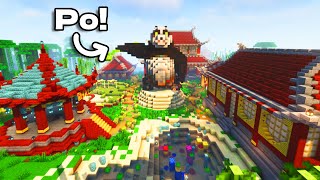 I Built A Panda Village in Minecraft