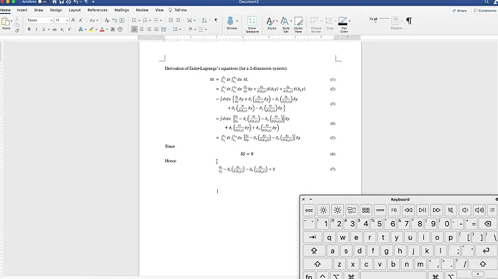 Create Automatic Numbered Equations in Word | Part 3 – Aligned Equations at "="