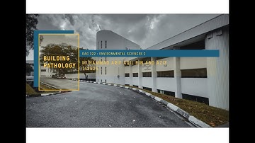 Building Pathology (RAG322 Environmental Sciences 2)
