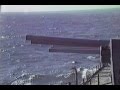 USS New Jersey guns firing