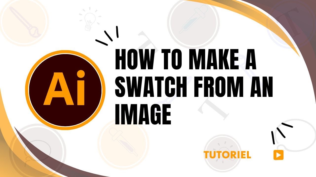 How to make a swatch in Illustrator from an image - YouTube