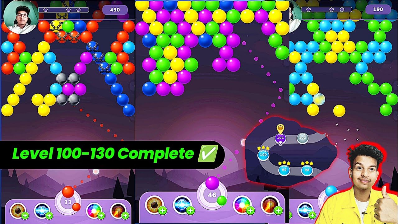 Bubble Shooter Rainbow Level 101 - 111 🌈 ( Shoot & Pop Puzzle