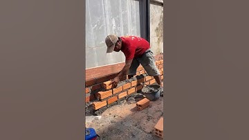 Technique to build a bricks wall #shorts #construction #viral #video #youtubeshorts #viralshorts