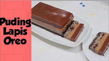 PUDING LAPIS OREO MILO COKLAT // Oreo Milo Chocolate Layered Puding