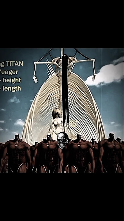 Eren titan form height 350m ☠️ #eren #titan #attackontitan #anime