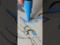 【うる星やつら】ラムちゃんをPOSCAで描いてみた。【GLOW EFFECT】#shorts