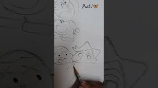 Part-1 #doremonshinchandrawing💗#ifyoulike #sketching #followformore #supporteveryone 🦋#kidslearning