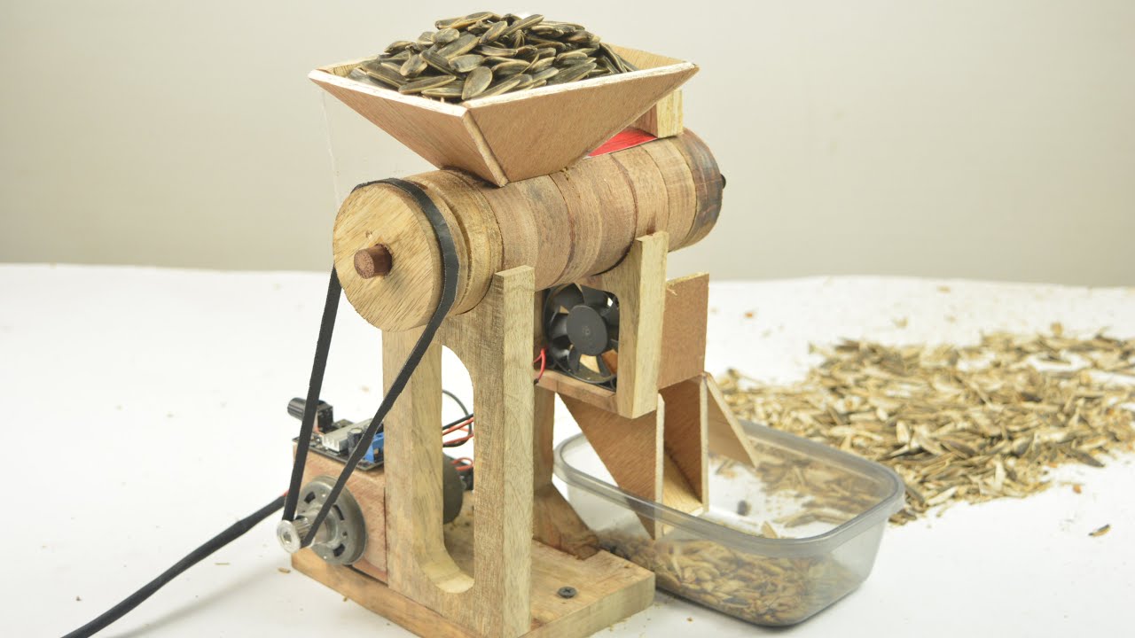 HOW TO MAKE SUNFLOWER SEED PEELER MACHINE YouTube