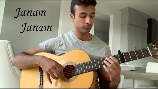 Janam Janam | Fingerstyle Guitar Cover | Dilwale | Anshul Jha