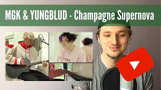 Machine Gun Kelly & YUNGBLUD - Champagne Supernova (Oasis Cover) | Reaction!