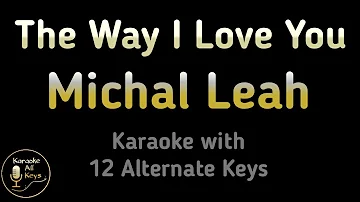 The Way I Love You Karaoke - Michal Leah Instrumental Lower Higher Male Original Key