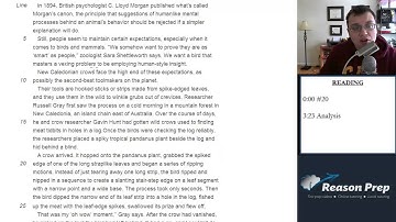 #20 - Main Purpose, New SAT Foundations - Reading