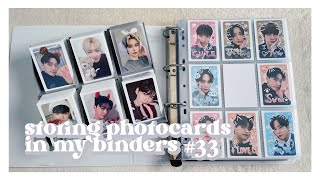 ✰ storing new photocards in my binders #33 ✰ ateez, zb1, cravity, enha, cix, txt + more *300 cards*