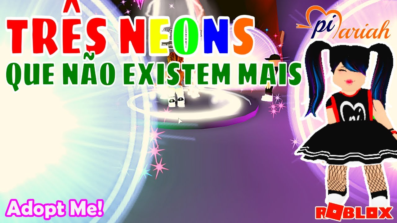 TROQUEI MINHA RÃ MEGA NEON NO ADOPT ME - Roblox 