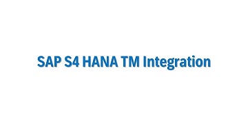 SAP TM Integration Class 2