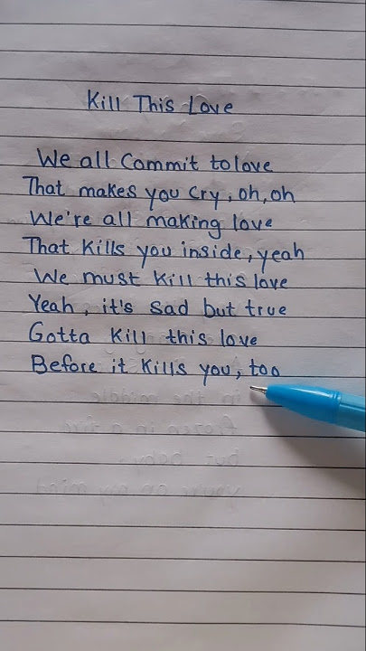 BLACKPINK - Kill This Love (Lyrics) #blackpink #killthislove #jisoo #jennie #rosé #lisa #blink