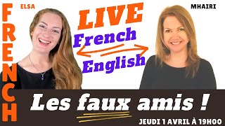 French : classe en direct - On étudie les mots français qui sont de "faux amis" en anglais screenshot 5