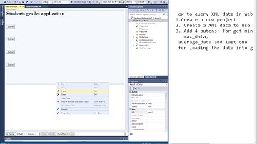 ASP.NET Web form with query XML files