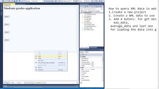 ASP.NET Web form with query XML files
